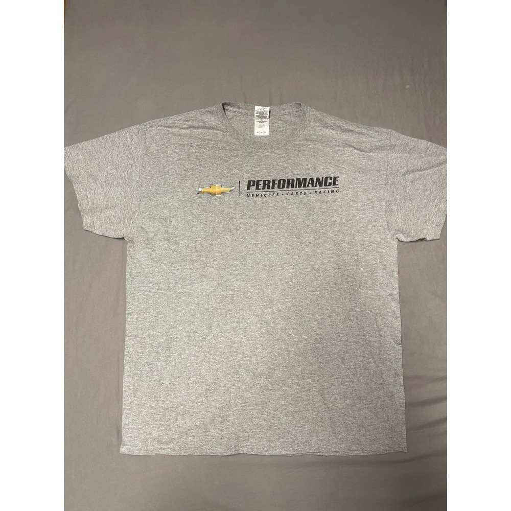 Gildan Chevrolet Performance Racing Corvette Graphic T-Shirt Gray Mens XL